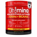 Oh! Tambahan Amino Accids Mino. Splash Tropical, Powder bebas. Semua 9 EAA, BCAAs dan Amino Sempurna untuk Kerja, Amino Energy, dan untuk membangun Otot, dan Perbaiki Lebih Cepat.