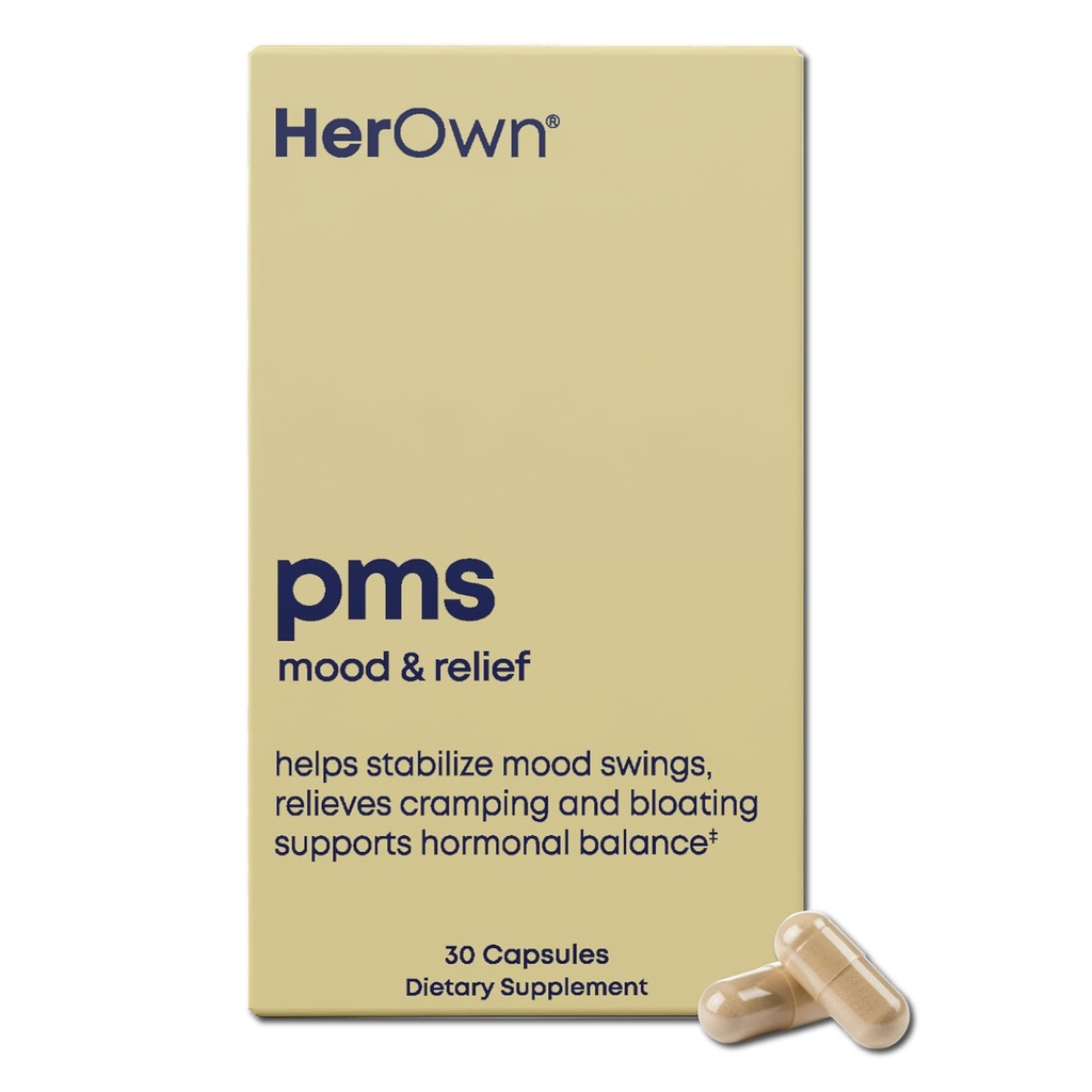 PMS-nya sendiri, Menyediakan gejala-gejala PMS, Promotes Positive Mood, Keseimbangan Hormone Alami, Bantuan Pembebasan Pembebasan Pembebasan Panas, Gluten dan Soy Free, Vegan, 30 Kasules, 30 Pelayan