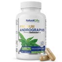 Natural Cure Labs Premium Andrographis Paniculata Extract 1.200mg dengan 100mg Andrographolides Vegan Capsules for Imune & Digetical Support, Non-GMO, Gluten Free, Herbal Dieter Suplemen