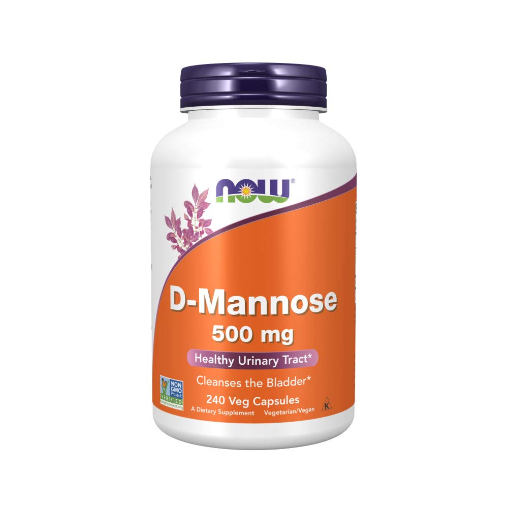Now Foods D-mannose 500 mg, 240 Veg Capsules
