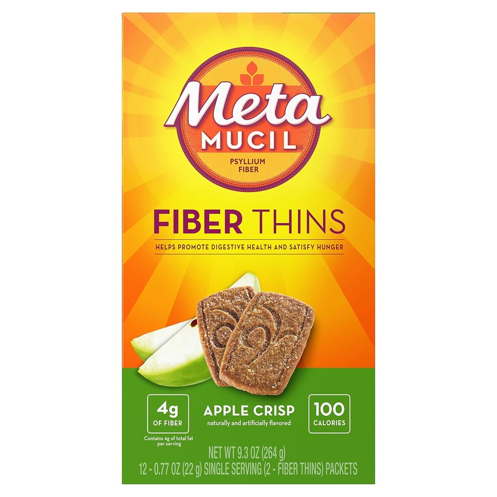 Meducil Fiber Wafers Apple Crisp 24
