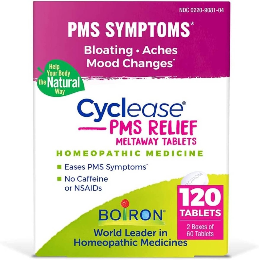 Boiron Cycrent PMS Twin Pack, 120 Tablets Count