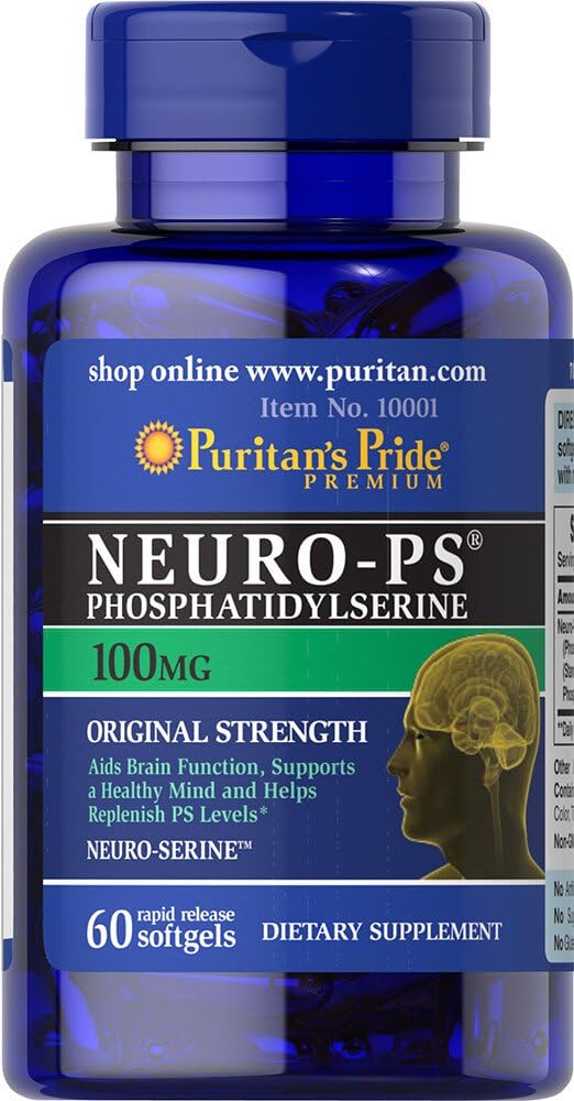 Puritan Pride Neuro- PS (Phoshatidyserine) 100 mg-60 Softgels