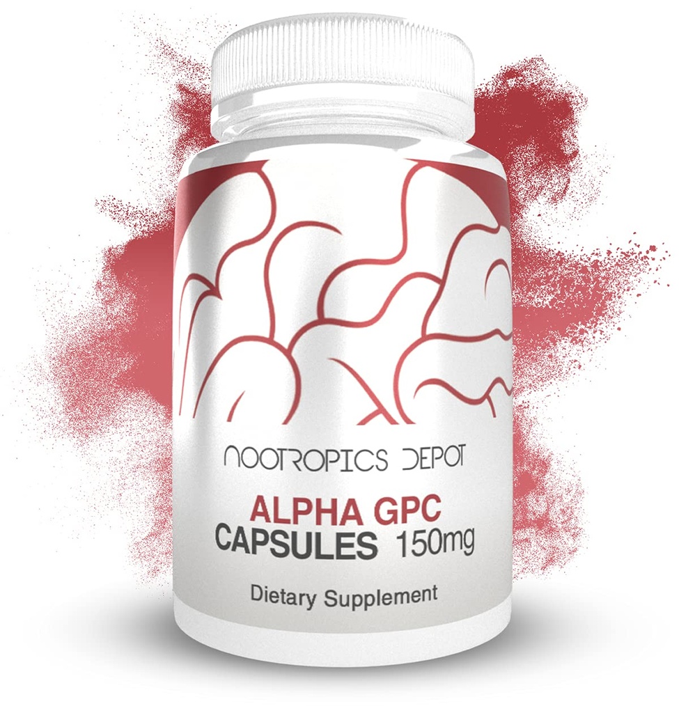 Depot Nootropics Depot Alpha GPC Kapsules 124; 150mg 124; 60 Count 124; Choline Supplemen Kesehatan Otak Atlas 124; Mendukung Fungsi Otak sehat 124; Enhance Cognition, Memori + Fokus