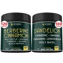 Bundle 7in1 Berberine HCI & 6in1 Danddelion Suplement - Dukung Imune, Divalry dan Heart Health