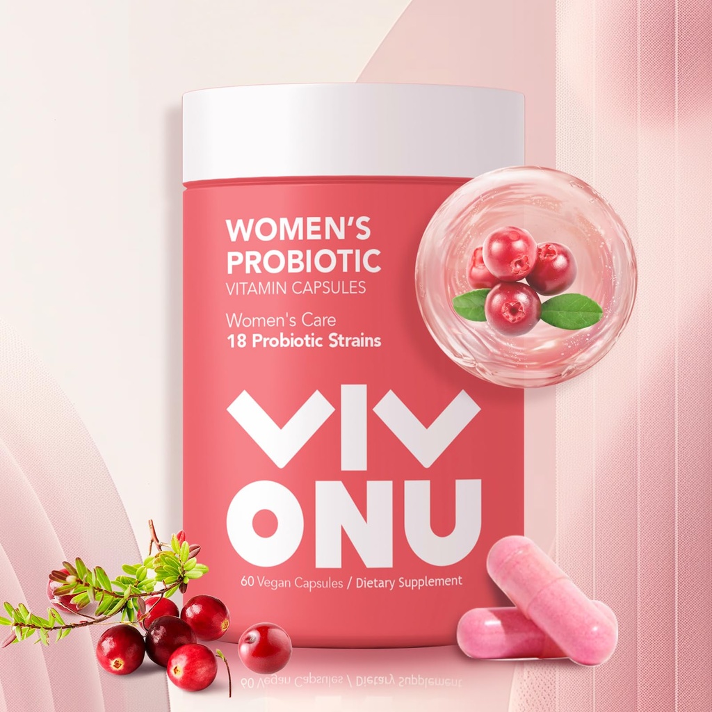 Probiotik Wanita, Prebiotik & Lacleillus Probiotic Blend, 60 Milyar CFUs, 18 Strains Bantuan Perempuan Kesehatan, Boost Imune, Digetical, Gut, Provileous Healthy Odor & Vaginal Flora