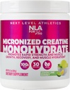 Creatine Monohydrate-nya dimikronisasi untuk Perempuan (30.5g Pelayan) Great Tasting Leme Sorbet Sorvored- Lean Muscle Growth & Workout Recovery, Boost Perforce- Vegan, No Bloating or Water Retention