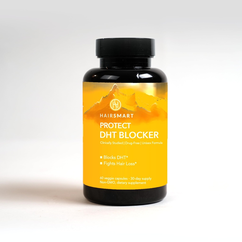 Tambahan DHT Blocker untuk Men & Women - Hair Regrowth Vitamin, Vegan & Gluten- Free Formula for Hair Loss Treatment Men, Saw Palmetto, Stinging Nettle, Green Tea, Pygeum Bark & Pumpkin
