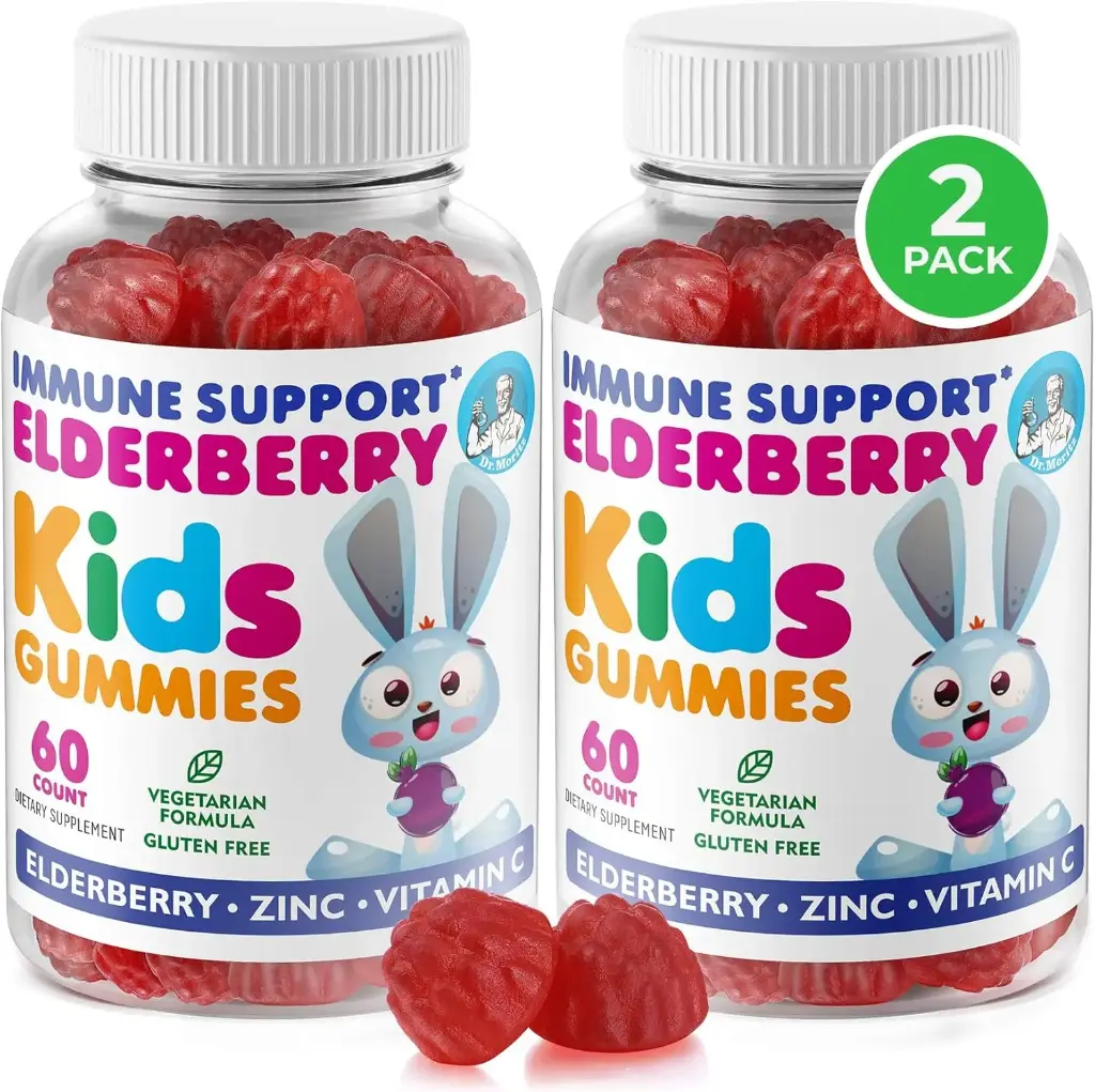 DR. MORITZ Melonatin untuk Anak-anak, Vegan Sleep Aid Suplemen dengan Gula Rendah, Dewasa dan Anak-anak Melonatown dengan Strawberry Flavor, untuk Ages 4 +, 60 Count