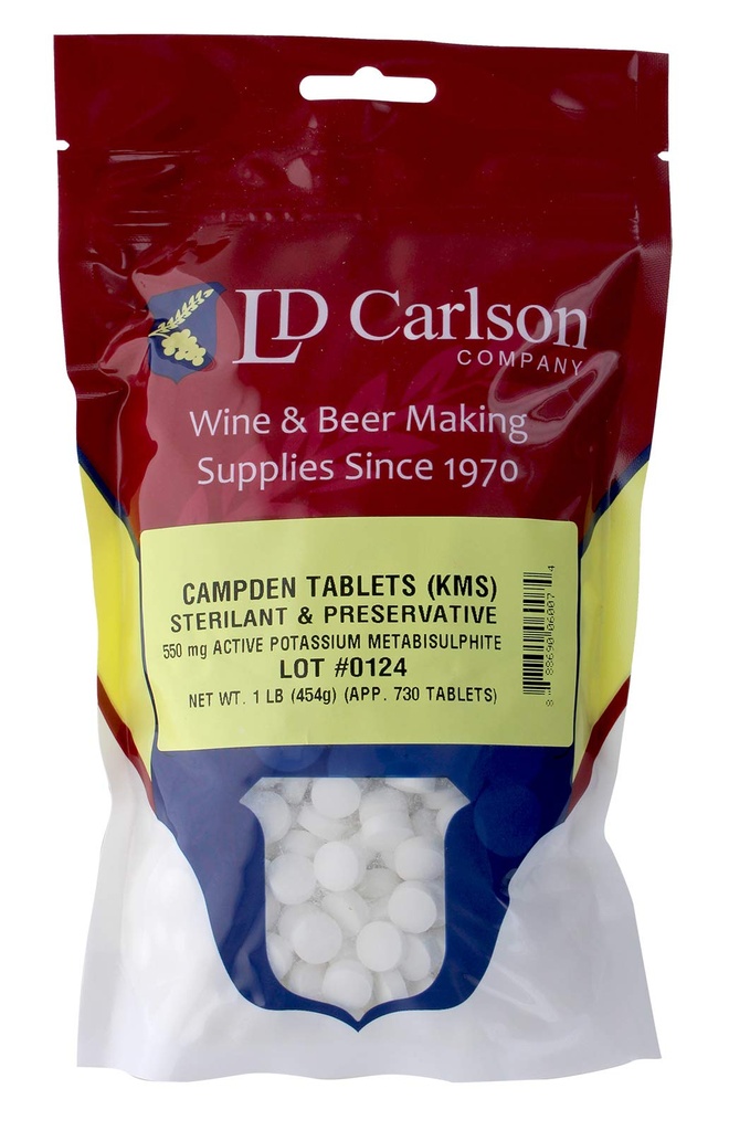 Campden Tablets (kalium metabisulfite) - 1 lb. massal
