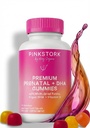 Pink Stork Premium Prenatal Gummy Vitamin with DHA, Folate, and Vitamin D - Multivitamin and Nutrient Blend for Neural Tube and Fetal Brain Development - Pregnancy Must Haves - 60 Vegan Gummies
