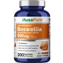 NusaPure Boswellia Serrata 10.000 mg Per Veggie Caps 200 Count (Ext. 20: 1, Non-GMO, Vegan, Bioperin) Ayurvedic Herb: India Olibanum, Frankinapple