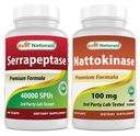 Serrapeptase 40.000 SPU & Nattokinase 100 Mg