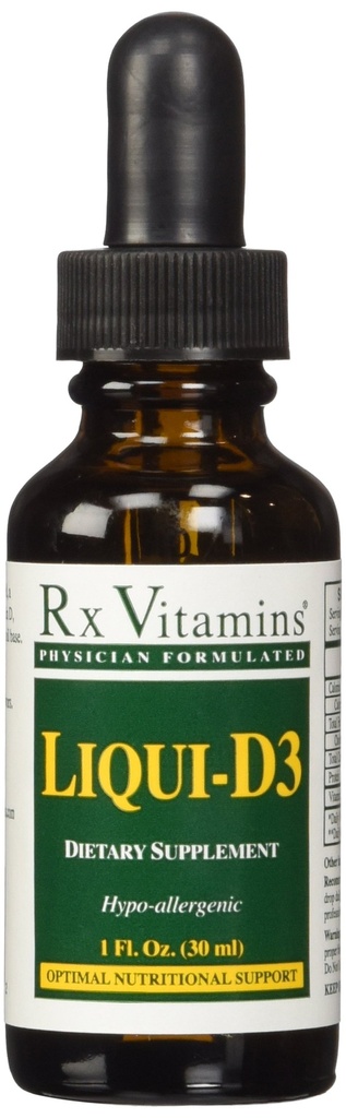 Rx Vitamin Liqui- d3 2000 Iu, 1 Fl Oz (Paket 1)