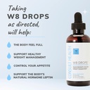 Konsultan Kesehatan W8 Drops - Dokter Formulated Liquid Wheight Loss Suplemen dengan DygloFit- Pendukung Appetite, Metabolisme & Hormone - Perlindungan Antioksidant Alam -2 Droppers Dua kali Harian