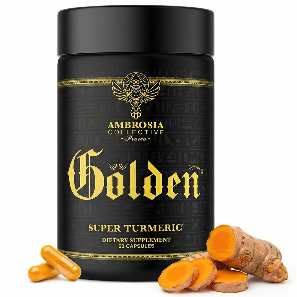 Ambrosia Golden Super Turmeric 124; Bioavailable Curcumin 124; Dukung Healthy Gut & Brain Health 124; Gabungan Dukungan 124; 765mg Curcuminoid Aktif 124; 60 Veggie Capsules (Tambahan 30 Hari)