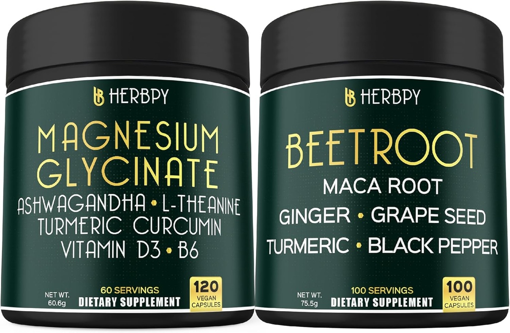 Bundle 6in1 Magnesium Glycinate Suplement & 6in1 Beet Root Capsules