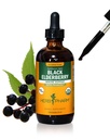 Herb Pharm Certified Organic Black Elderberry Liquid Extract for Imune System Support, Alcohol- Free Glycerite, 4 Ounce