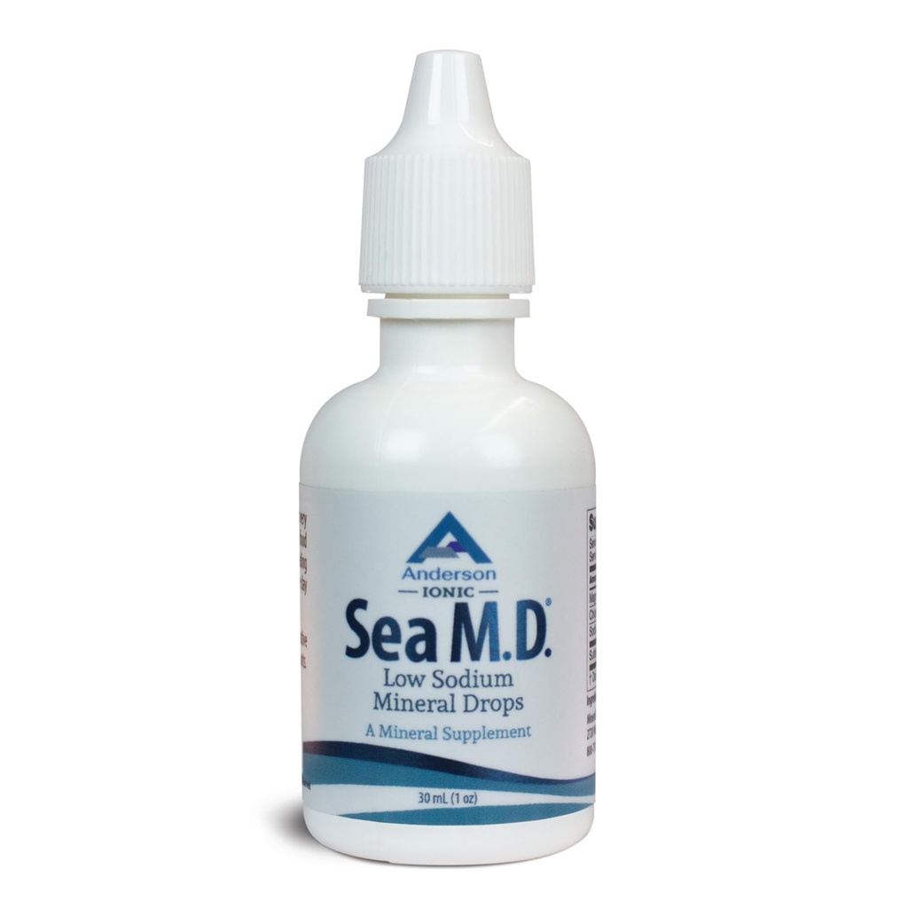 Anderson Sea M.D. Terkonsentrasi Trace Mineral Drops, Ionic Electrolite Magnesium Suplement, Aids in Muscle Kramps, Liquid Magnesium and Trace Mineral, Easy to Take (1 Ounce)