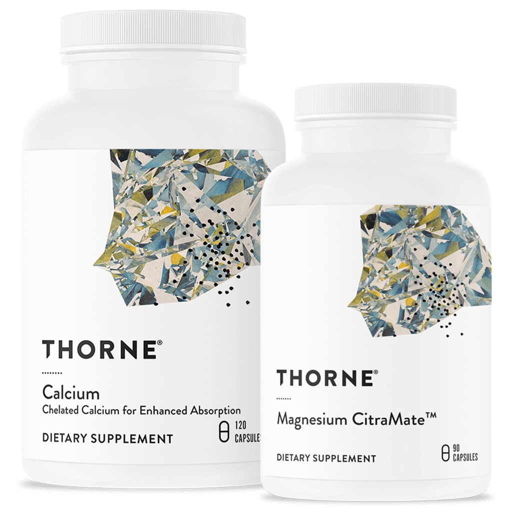 THORNE - Bone Health Bundle - DiCalcium Malate dan Magnesium Citramate - 90 sampai 120 hamba