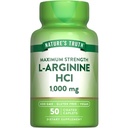Nature 's Truth L-Arginine HCL 10000mg 124; 50 Caplets 124; EsculAmino Amino Tambahan Amino 14; Vegan, Non-GMO & Gluten Free Suplemen