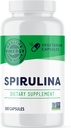 Vimergy Spirulina Capsules - Dikonsentrasi Tanaman Protein Mendukung Kesehatan & Kardiovaskular - Vegan, Kosher, Gluten- Bebas - 180 Kapsul