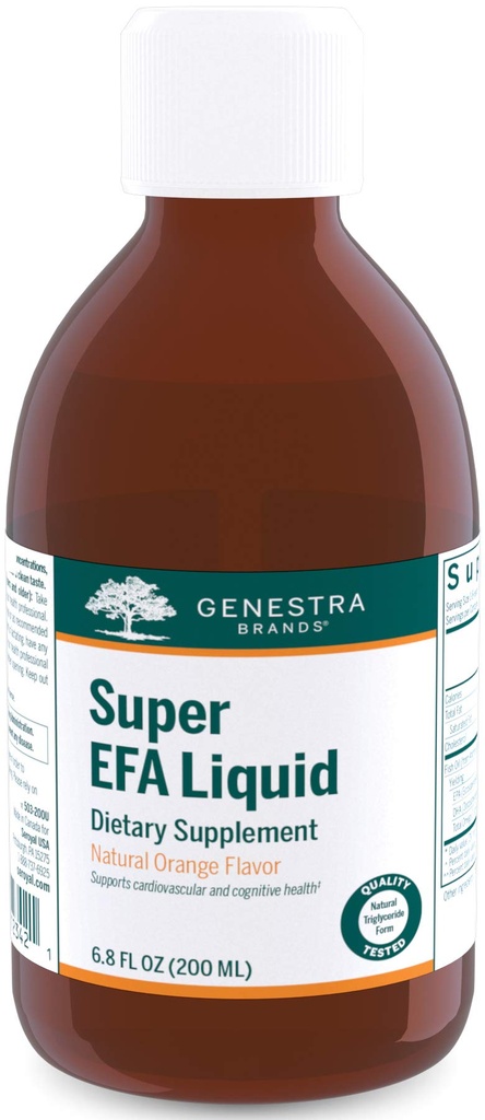 Genestra Brands Super EFA Liquid 124; Mendukung Kesehatan Kardiovaskular, dan Pengembangan Otak, Mata, dan Nerves dalam Anak-anak *