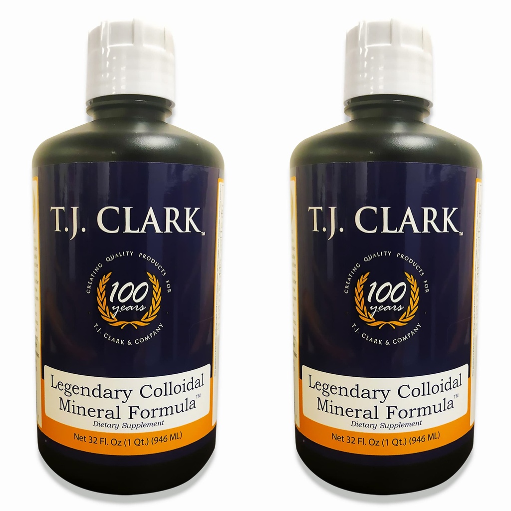 T.J. Clark Legendary Colloidal Mineral Formula 32 fm. oz (2 Paket) oleh T. J. Clark