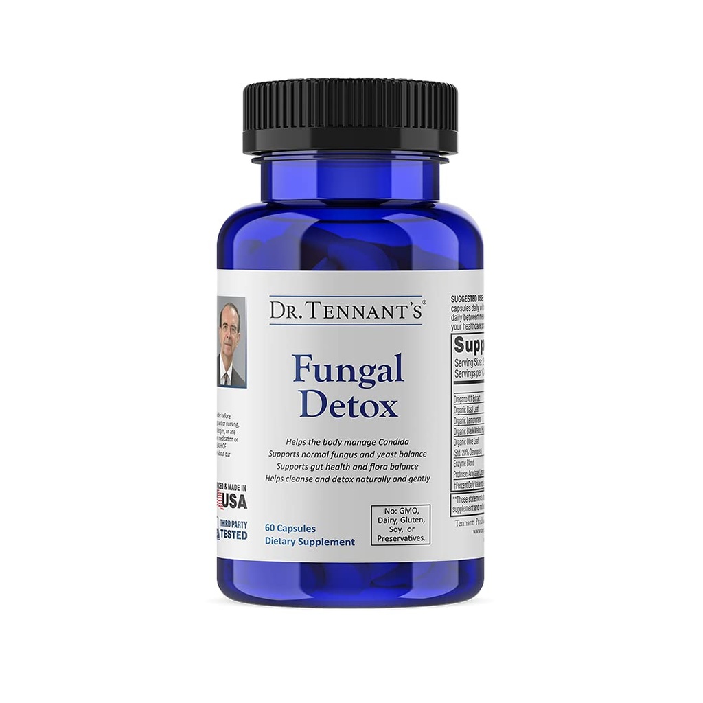 Dr. Tennant 's Fungel Detox: 124; Candida Cleanse, Mood & Hormone Keseimbangan 124; Promotes Healthy Yeast Levels & Gastraintestinal Health