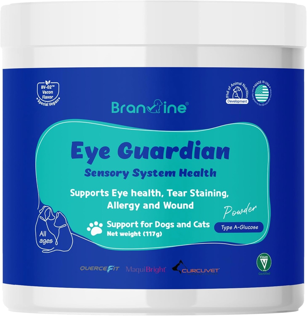 Eye Guardian for Cats and Dogs - Supports Eye Health, Tear Searing, Alergy and Wound (117g) with MaquiBright (Normal Weight)