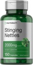 Horbäach Stinging Nettle Capsules 2000mg 124; 150 Count 124; Herbal Leaf Extract Supplement 126; Non-GMO, Gluten Free