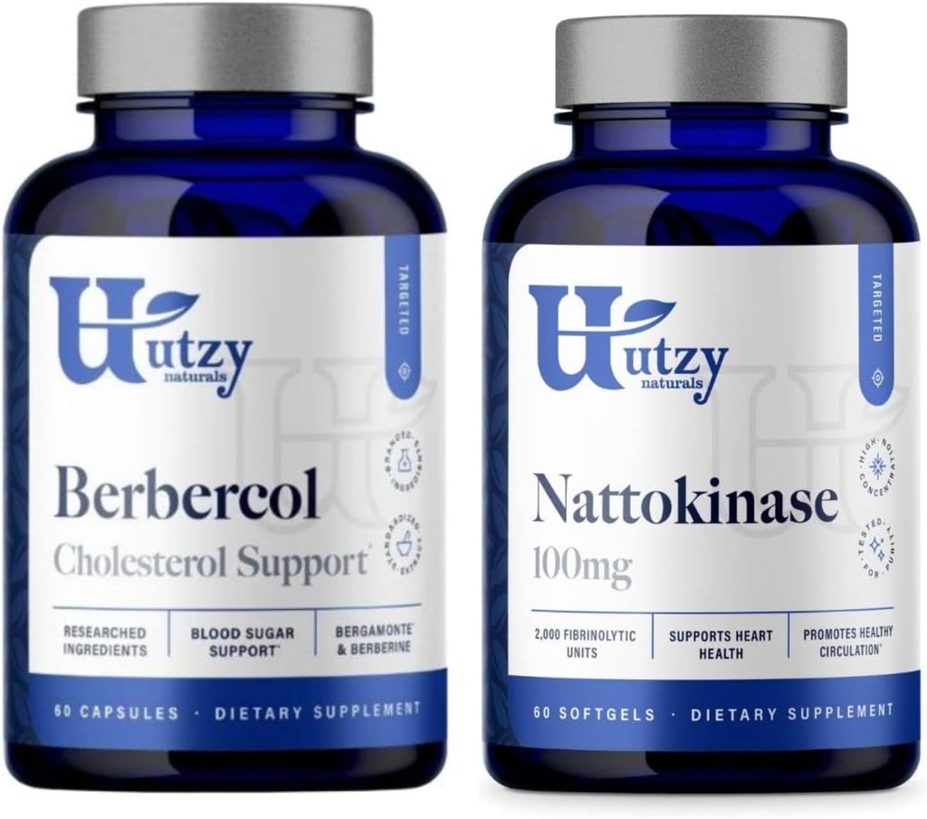 Dukungan Metabolik Utzy Bundle 124; Nattokinase 100 mg dan Berbecol 500 mg