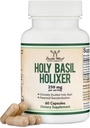 Tulsi Holy Basil Capsules (Holixer Formula) - Satu-satunya Clinically Studied Holy Basil Extract (Hasil Secara klinis Shown Setelah 60 Hari Penggunaan) untuk Mood dan Relaxation oleh Double Wood