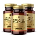 Solgar Chelated Manganese - 100 Tablet, Paket 2 - Support Bone, Joint & Nerve Health - Non-GMO, Vegan, Gluten Free, Dairy Free, Kosher - 200 Total pelayan