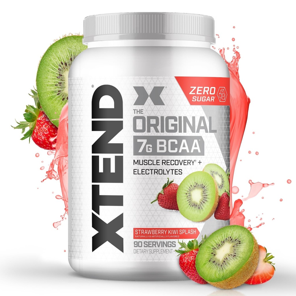 Xtend XEND Original BCAA Powder 7g BCAA dan 2.5g L- Glutamine, Sugar Post Workout Muscle Recovery Drinder dengan Amino Acids for Men & Women, 90 Servings
