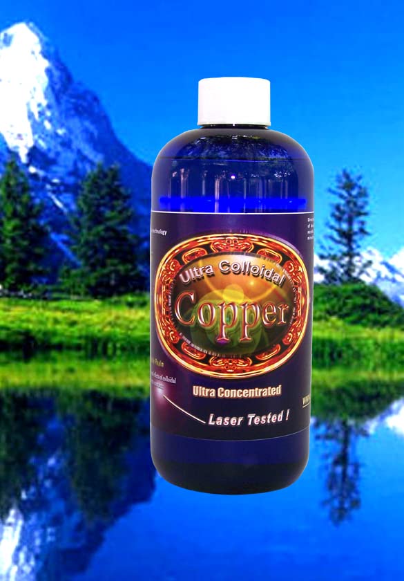 Silver Mountain Mineral Colloidal Copper Mineral Suplemen 16 Oz. 100 PPM