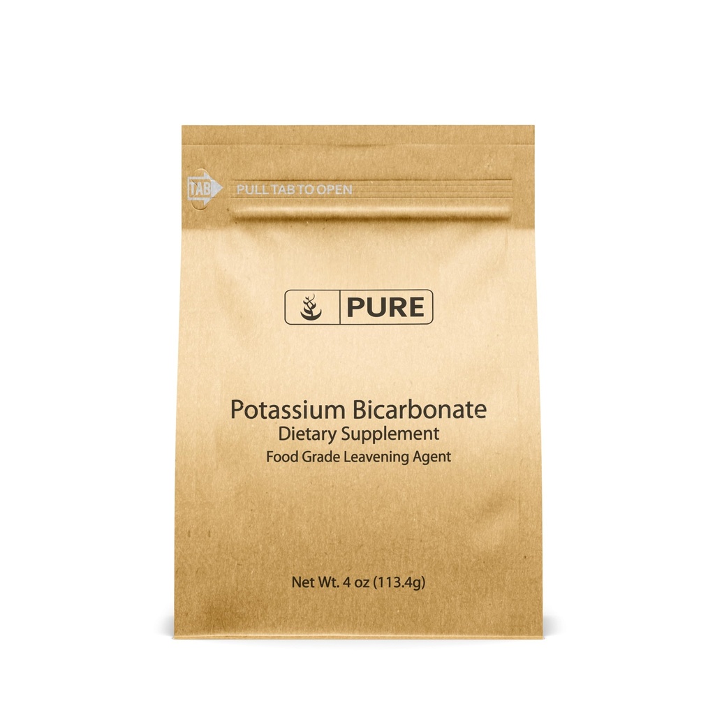 Murni lngrediasi Asli Potasium Bikarbonat (4oz) Natural, Food Safe, Electrolite, Leavening