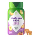 Vitafusion Kid Melonatin Gummy Suplemen, Tropical Peach Flavared Sleep Suplemen (1), 50 Cacah