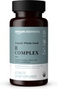 Elemen Kompleks Whole Food B Organic, 98% Whole Food Source, Dietary dan bahan-bahan lainnya berasal dari seluruh makanan, 60 tablet