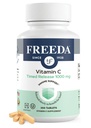 FREEDA Vitamin C - Timed Rilis 10000mg - Slow- Rilis untuk All- Day Imune & Antioksidant Dukungan, Lembut pada stomach, Kosher & Vegan, Tablepsi Tinggi (250 Tablet)
