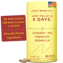 Suplai Bersama Move Akting 124; Tamaflex ® Turmeric & Tamarind, Legagen ® + PEA Palmitoyolhanolamide, Boswellia Serrata, Bioperine Shell Pepper Ekstrak 124; Dukungan Gabungan & Mobile 124; 60 Vegan Caps