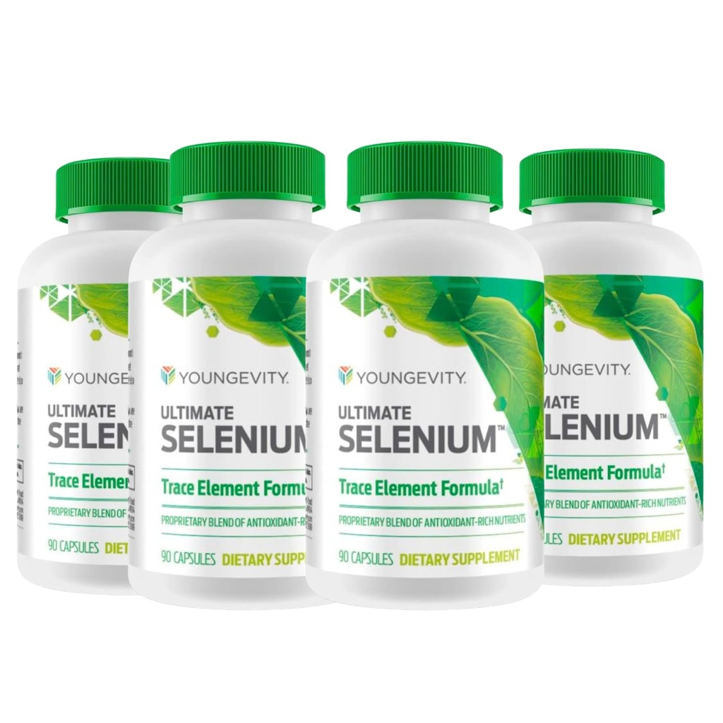 "Selenium + Kofaktor Umur Muda" - "Suplemen Mineral Terbesar" untuk Dukungan Imunitas, Pertahanan Antioksidant, Fungsi Thyroid, dan Kesehatan Seluler (I-seleomethionine) - (90 Kapsul)