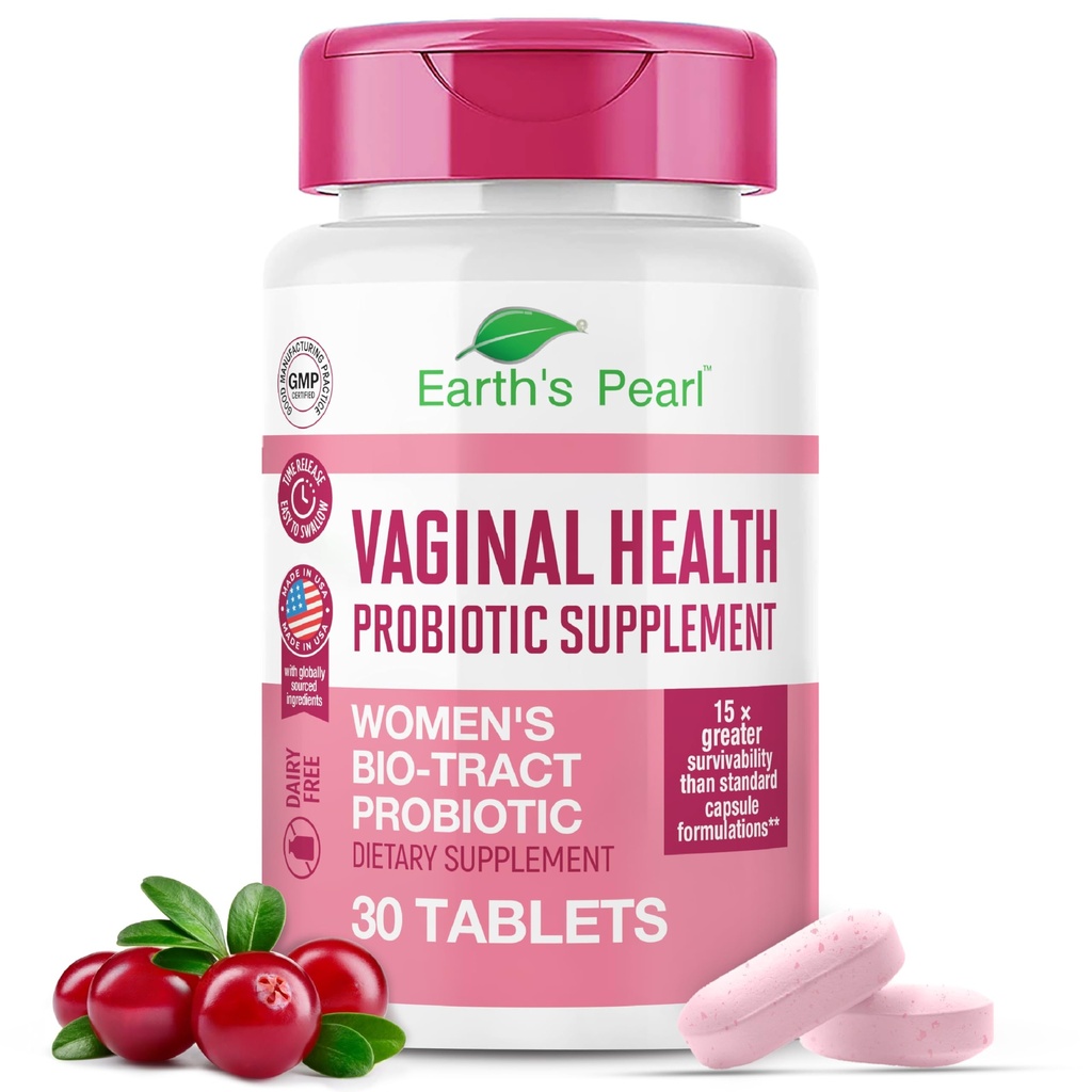 Bumi Pearl Vaginal Programs for Women - 15 x Lebih Efektif dengan BIO- Tract ®, 3 Milyar CFU, Probiotic & Prebiotic Blend, Promotes Heally Vaginal Odor & pH Saldo for Women - Hanya 1 Tablet / Day