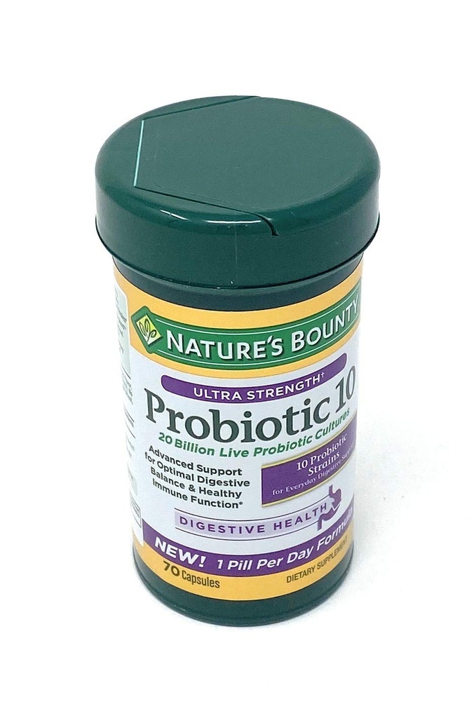 Nature 's Bounty Ultra Strength Probiotic 10, 70 Kapsul