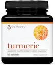Youtheory Turmeric - 450 mg - with Black Pepper & Olive Leaf - Support Joint & Brain Health * - Contains Bioenhancers, Curcuminoid & Herbal Extracts - 60 Tablet (20- Day Suppply)