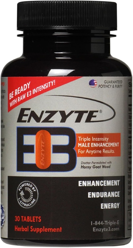 Vitalitas Enzyte3 ® Pria & Performance Dukungan - Energi, Stamina, Endurance - dengan L-Citrulline, Epimedium, Guarana Ekstrak Benih & Lebih - 30 Tablet