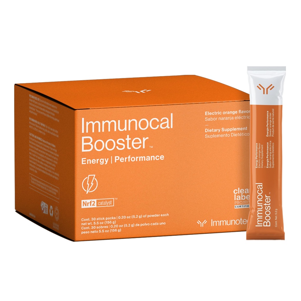 Performa Energi Immunical Booster - Rapid Energy, 3 Sumber Natural Caffeine (Coffee, Green Tea, Guarana), Nrf2 Activator, Supports + Alertice 124; Gluten Free, Sugar Free Expane 124; 30 Servis