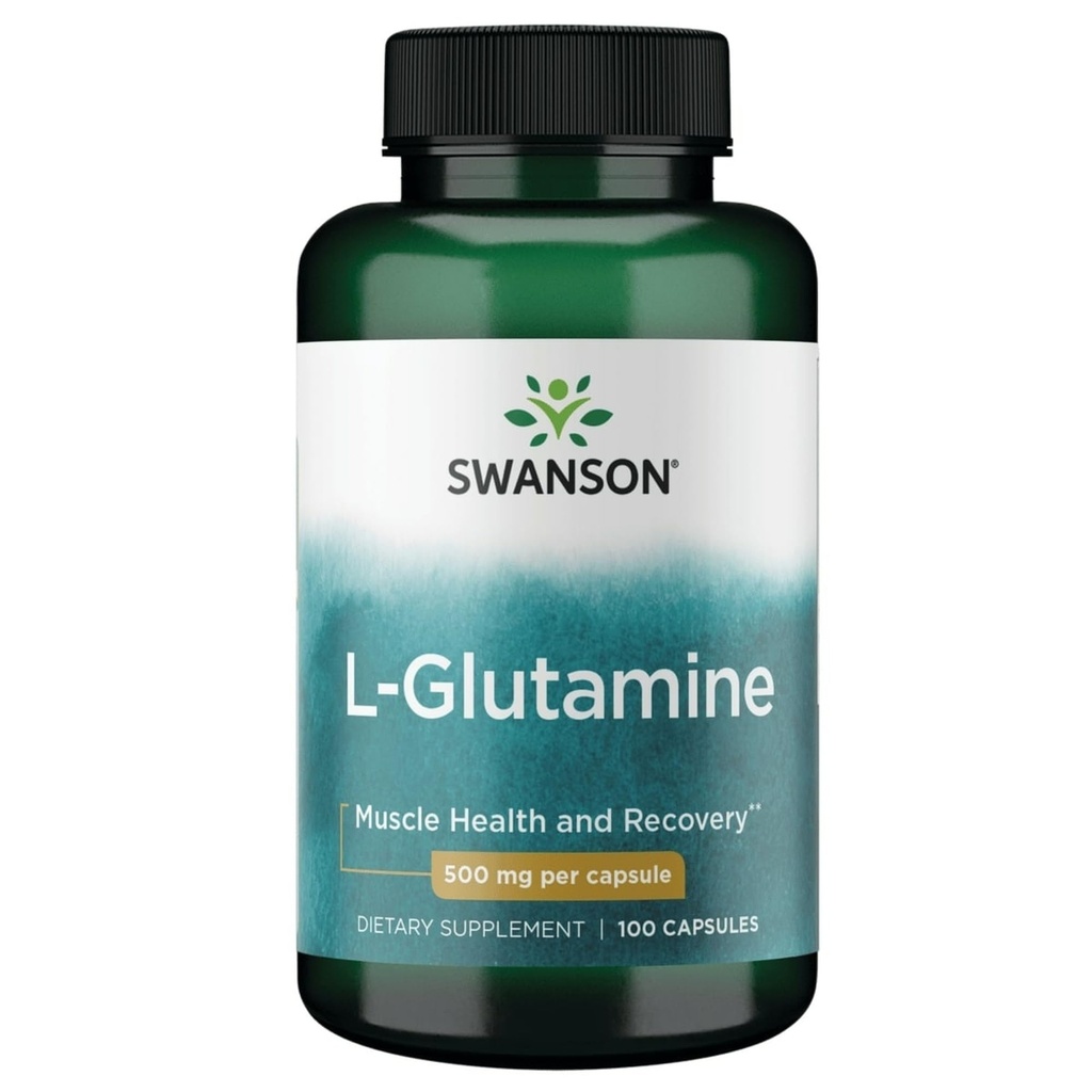 Swanson Amino Acid L- Glutamine 500 juta Capsules 100