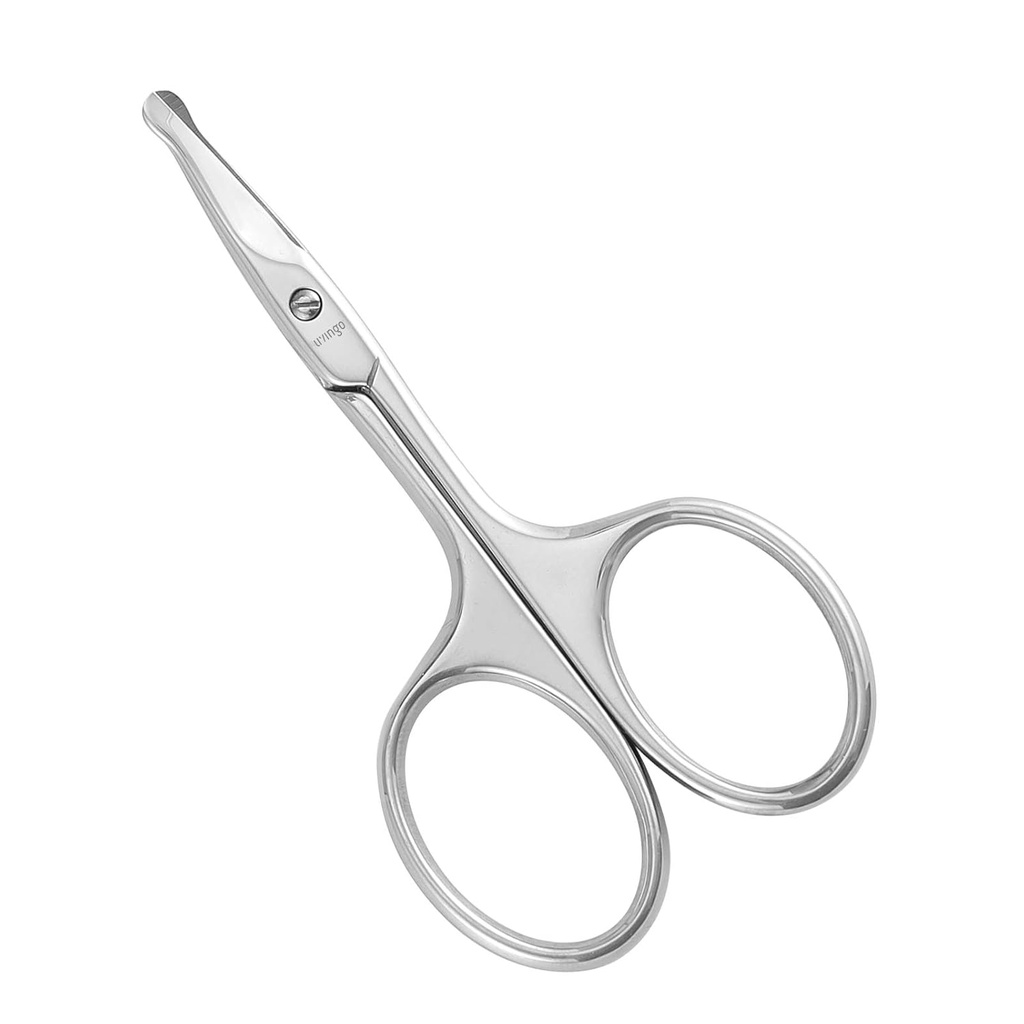 LIVINGO 3.75 "Gunting Rambut Berlekuk Bertengkuk, Premium Stainless Steel Blades Kecil Gunakan untuk Manikur Kuticle Rimming Factual Hair, Eyebrow, Dry Skin