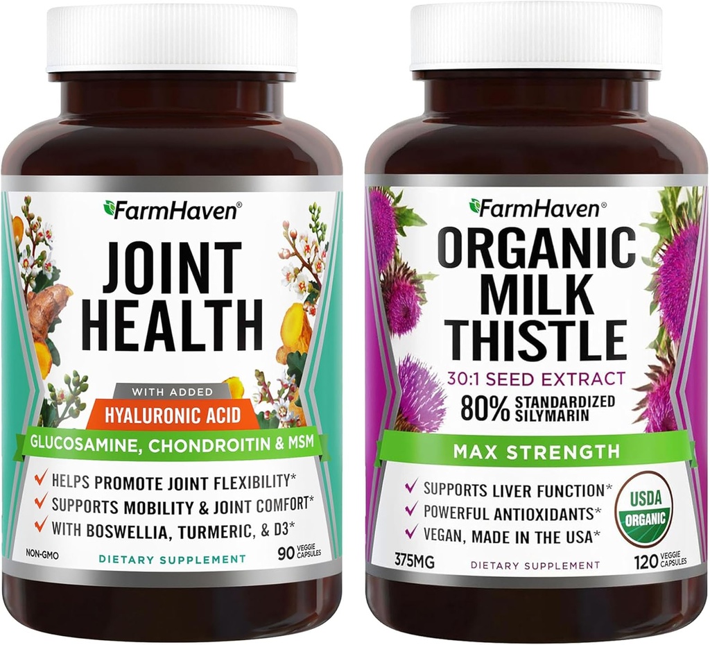 FarmHaven USDA Milk Organik Thistle dan Glucosamine Chondroitin